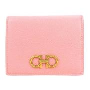 Pre-owned Leather wallets Salvatore Ferragamo Pre-owned , Pink , Dames