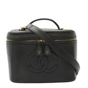 Pre-owned Leather chanel-bags Chanel Vintage , Black , Dames