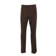 Donkerbruine wolboor chinos Lardini , Brown , Heren