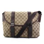 Pre-owned Canvas gucci-bags Gucci Vintage , Beige , Dames