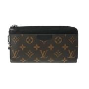 Pre-owned Canvas wallets Louis Vuitton Vintage , Black , Heren