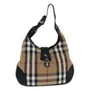 Pre-owned Canvas handbags Burberry Vintage , Beige , Dames