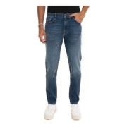 5-pocket denim jeans met rechte pijp Boss , Blue , Heren