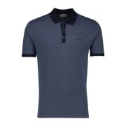 Blauwe Polo Met Korte Mouwen Pierre Cardin , Blue , Heren