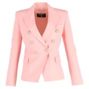 Pre-owned Fabric outerwear Balmain Pre-owned , Pink , Dames