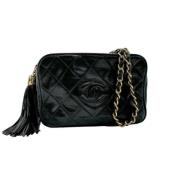 Pre-owned Leather chanel-bags Chanel Vintage , Black , Dames