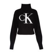 Stijlvolle Breigoed Collectie Calvin Klein , Black , Dames