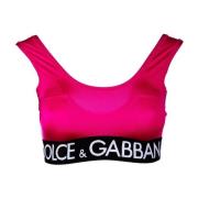 Sportieve Dames Top Dolce & Gabbana , Pink , Dames