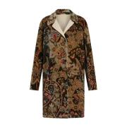 Groene Paisley Print Klassieke Jas Etro , Multicolor , Dames