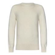 Crème Cashmere Crew Neck Sweater Malo , Beige , Heren