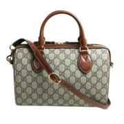 Pre-owned Canvas gucci-bags Gucci Vintage , Brown , Dames