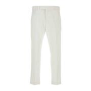 Stretch ribfluwelen broek in wit PT Torino , White , Heren