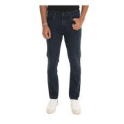 Slim-Fit Denim Jeans met 5 Zakken Boss , Blue , Heren