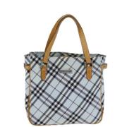 Pre-owned Canvas handbags Burberry Vintage , Blue , Dames