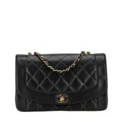 Pre-owned Leather shoulder-bags Chanel Vintage , Black , Dames