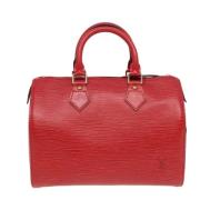 Pre-owned Leather louis-vuitton-bags Louis Vuitton Vintage , Red , Dam...