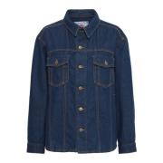 Denim jack met print en zakken Ball , Blue , Dames