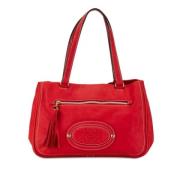 Pre-owned Leather handbags Loewe Pre-owned , Red , Dames