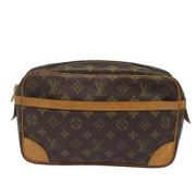 Pre-owned Canvas clutches Louis Vuitton Vintage , Brown , Dames