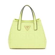 Gewatteerde Mini Shopper Tas Guess , Green , Dames