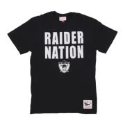 Oakland Raiders NFL T-shirt Mitchell & Ness , Black , Heren