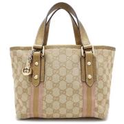 Pre-owned Canvas handbags Gucci Vintage , Beige , Dames