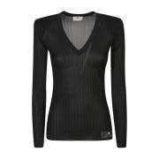 Zwarte Sweatshirt Aw24 Dameskleding Elisabetta Franchi , Black , Dames