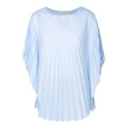 Blauwe Asymmetrische Tuniek Top Blanca Vita , Blue , Dames