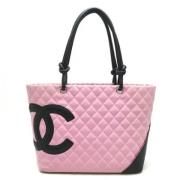 Pre-owned Leather totes Chanel Vintage , Pink , Dames