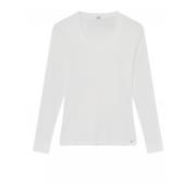 Camille Longsleeve T-shirt Off White Gustav , White , Dames