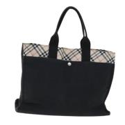 Pre-owned Canvas handbags Burberry Vintage , Black , Dames