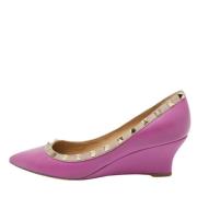 Pre-owned Leather heels Valentino Vintage , Pink , Dames