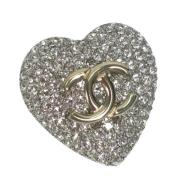 Pre-owned Metal brooches Chanel Vintage , Gray , Dames