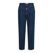 Relaxed Fit Rinse Wash Jeans Ball , Blue , Dames