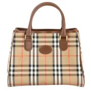 Pre-owned Canvas handbags Burberry Vintage , Beige , Dames