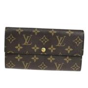 Pre-owned Canvas wallets Louis Vuitton Vintage , Brown , Dames