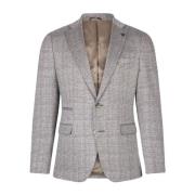 Beige Geruite Zomerblazer Cavallaro , Beige , Heren