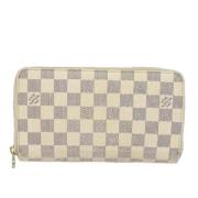 Pre-owned Canvas wallets Louis Vuitton Vintage , Beige , Dames