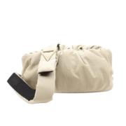 Pre-owned Canvas shoulder-bags Bottega Veneta Vintage , Beige , Dames