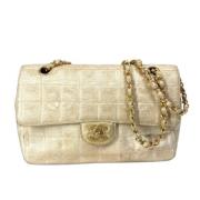 Pre-owned Fabric chanel-bags Chanel Vintage , Beige , Dames