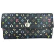 Pre-owned Canvas wallets Louis Vuitton Vintage , Black , Dames