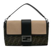 Pre-owned Canvas shoulder-bags Fendi Vintage , Brown , Dames