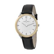 Heren Zilveren Quartz Analoog Horloge Pierre Cardin , Gray , Heren