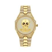 Gouden Damesmode Horloge Police , Yellow , Dames