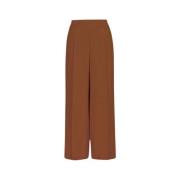 Zijden Jacquard Rechte Pijp Broek Bruin Carolina Herrera , Brown , Dam...