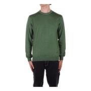 Groene Logo Front Sweater Woolrich , Green , Heren