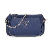 Stijlvolle Mini Schoudertas met Logo Guess , Blue , Dames