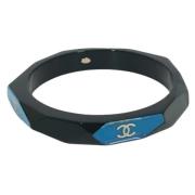 Pre-owned Plastic bracelets Chanel Vintage , Black , Dames