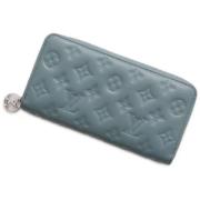 Pre-owned Leather wallets Louis Vuitton Vintage , Blue , Unisex