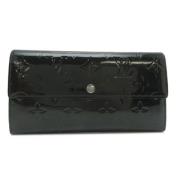 Pre-owned Leather wallets Louis Vuitton Vintage , Black , Dames